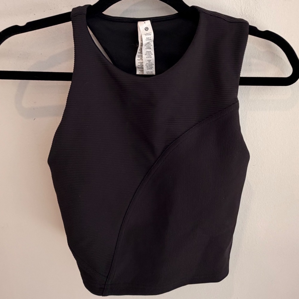 Lululemon Ribbed Nulu Asymmetrical Yoga Tank